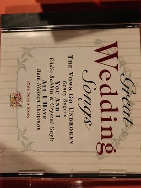 Great Wedding Songs CD - White & Red Cover